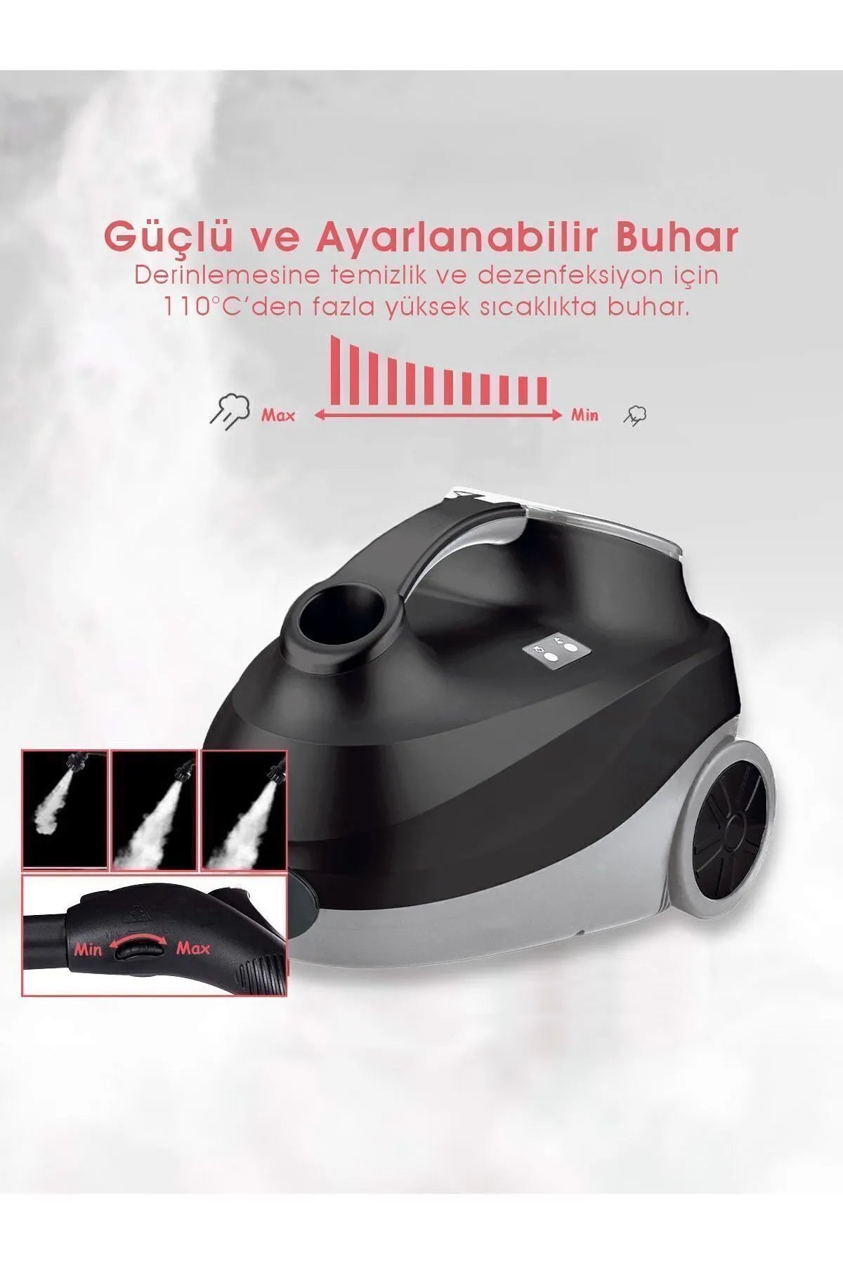 Pirantech CB-107C Çok Fonksiyonlu Buharlı Temizleyici