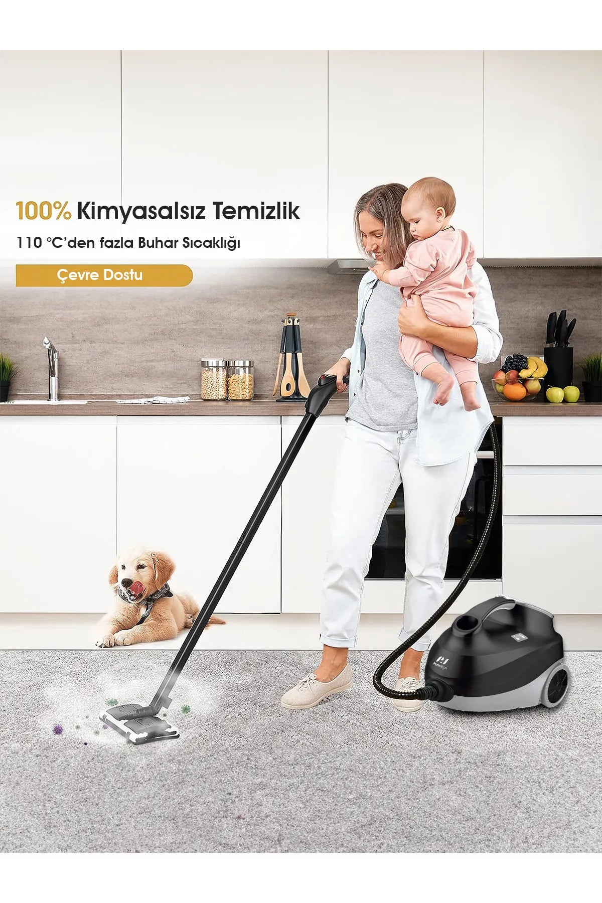 Pirantech CB-107C Çok Fonksiyonlu Buharlı Temizleyici
