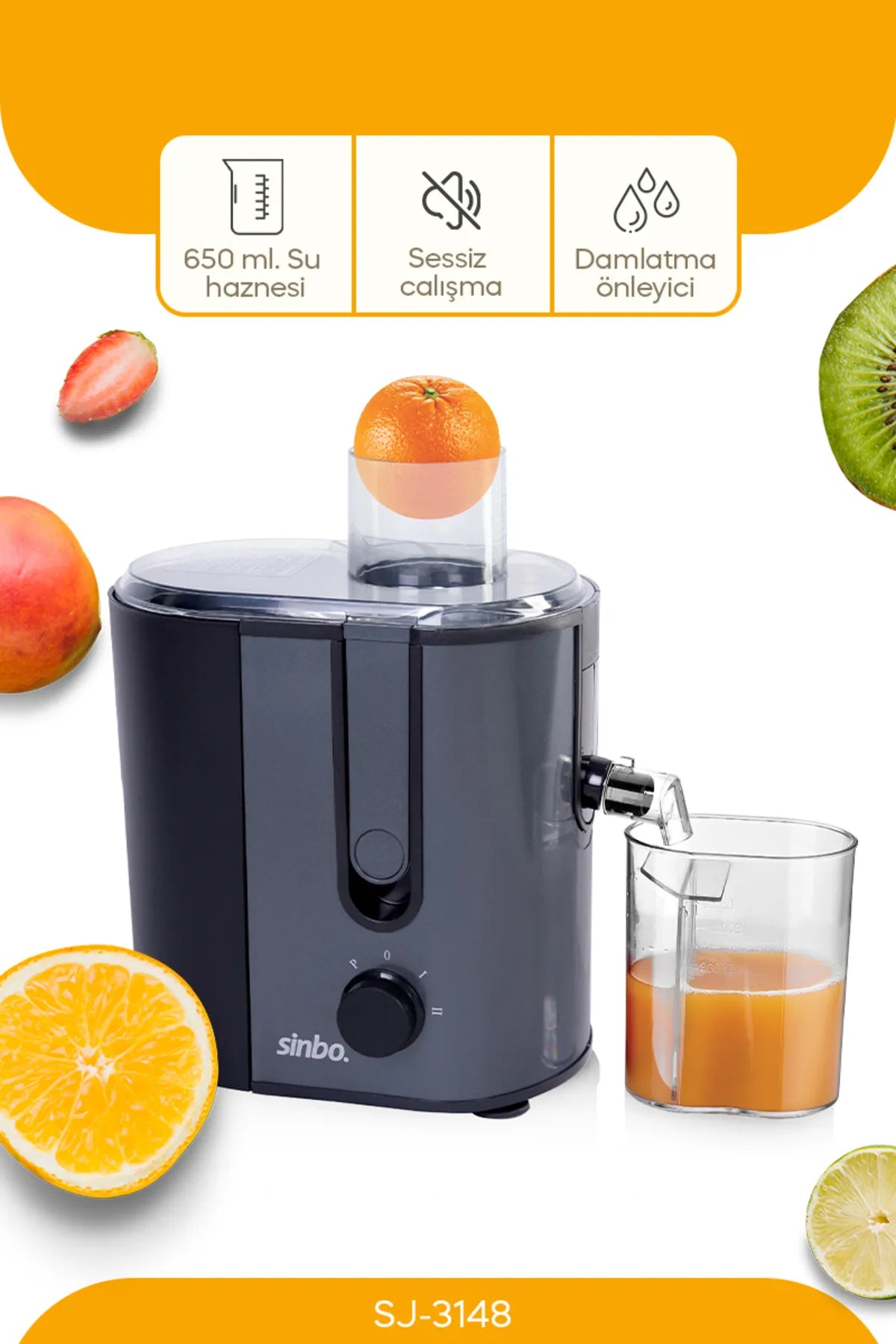 Sinbo SJ-3148 Katı Meyve Sıkacağı